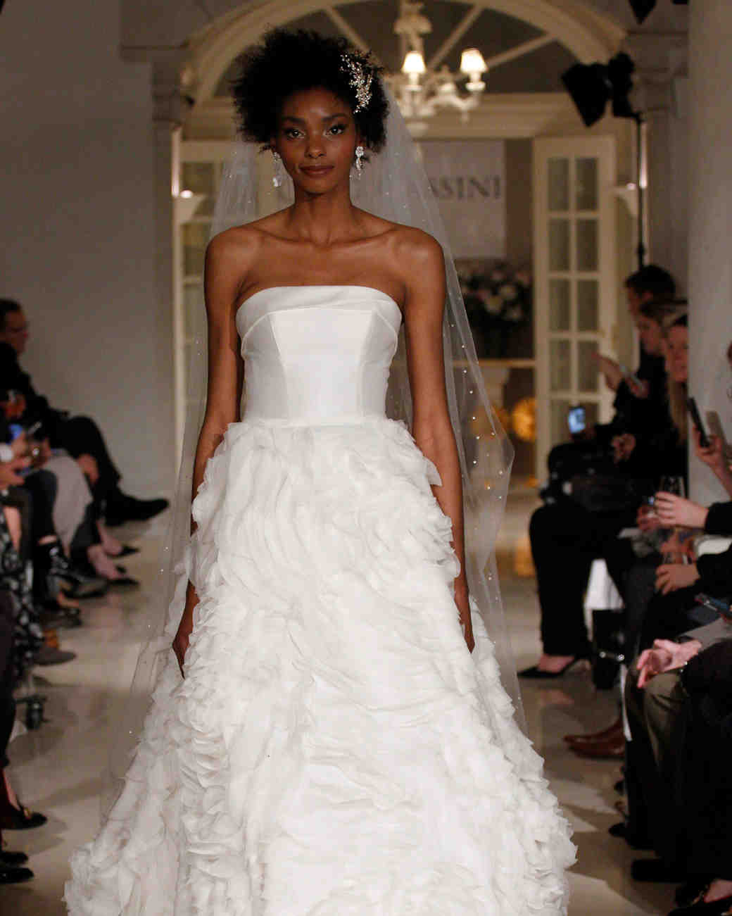 Oleg Cassini Wedding Dresses Ruffles